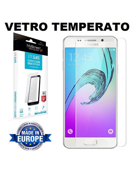 PELLICOLA per SAMSUNG SM-A310 GALAXY A3 (2016) - PROTEGGI DISPLAY IN VETRO TEMPERATO 9H 0,33mm MYSCREEN BLISTER