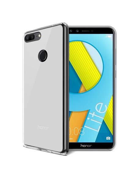 CUSTODIA per HUAWEI HONOR 9 LITE IN GEL TPU SILICONE COLORE BIANCO TRASPARENTE