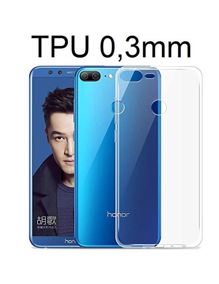 CUSTODIA per HUAWEI HONOR 9 LITE IN GEL TPU SILICONE ULTRA SLIM 0,3mm TRASPARENTE