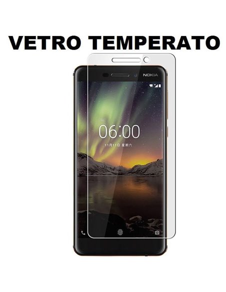 PELLICOLA per NOKIA 6.1, NOKIA 6 (2018) - PROTEGGI DISPLAY VETRO TEMPERATO 0,33mm