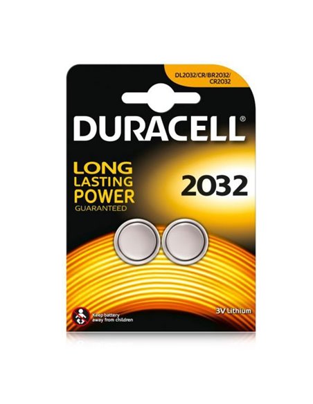 BATTERIA A BOTTONE CR2032 LITIO 3V 'LONG LASTING POWER' BLISTER 2PZ DURACELL