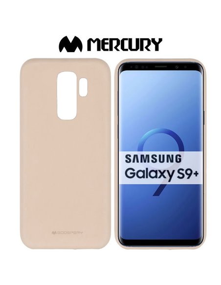 CUSTODIA per SAMSUNG GALAXY S9 PLUS (SM-G965) IN GEL TPU SILICONE COLORE SABBIA ALTA QUALITA' MERCURY SOFT BLISTER