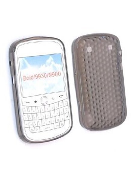 CUSTODIA GEL TPU SILICONE SEMI-RIGIDA per BLACKBERRY Bold Touch 9900, 9930 COLORE NERO