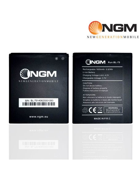 BATTERIA ORIGINALE NGM BL-75 per FORWARD RUN 1600mAh LI-ION BULK