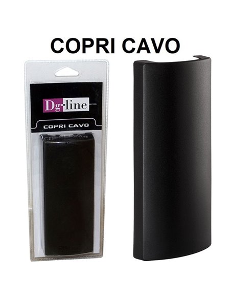 COPRI CAVO PER NASCONDERE CAVI ELETRICI, TRASFORMATORI E SPINE DI CORRENTE DIMENSIONI: 177 x 75 x 33 mm NERO DG-LINE