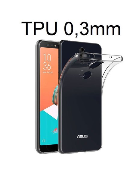 CUSTODIA per ASUS ZENFONE 5 LITE (ZC600KL) 6.0' IN GEL TPU SILICONE ULTRA SLIM 0,3mm TRASPARENTE