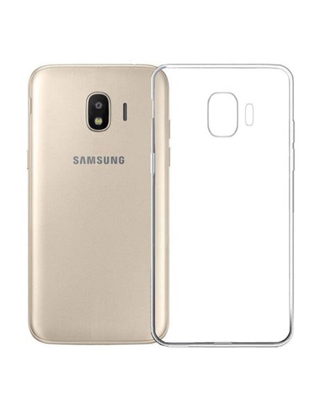 CUSTODIA per SAMSUNG GALAXY J4 2018 (SM-J400F) IN GEL TPU SILICONE TRASPARENTE