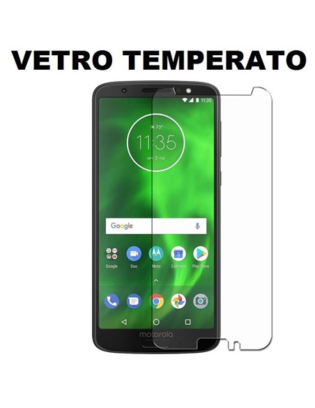 PELLICOLA per MOTOROLA MOTO G6 - PROTEGGI DISPLAY VETRO TEMPERATO 0,33mm