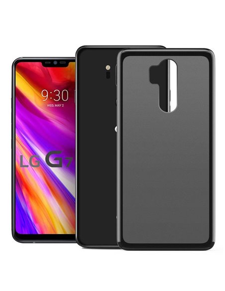 CUSTODIA per LG G7, G7+, G7 ONE IN GEL TPU SILICONE COLORE NERO