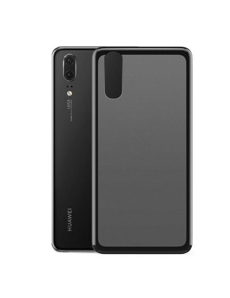 CUSTODIA per HUAWEI P20 IN GEL TPU SILICONE COLORE NERO