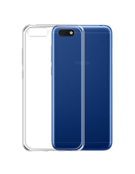 CUSTODIA per HUAWEI Y5 2018, Y5 PRIME 2018, HONOR 7S IN GEL TPU SILICONE TRASPARENTE