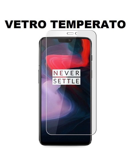 PELLICOLA per ONE PLUS 6 - PROTEGGI DISPLAY VETRO TEMPERATO 0,33mm - ATTENZIONE: Non copre la parte arrotondata!