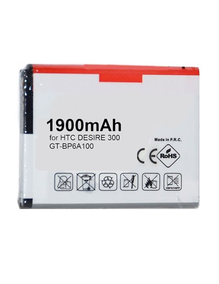 BATTERIA COMPATIBILE per HTC DESIRE 300 - 1900 mAh LI-ION