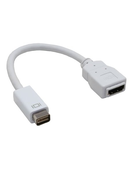 CAVO APPLE DA MINI DVI MASCHIO A HDMI FEMMINA COLORE BIANCO MDH01