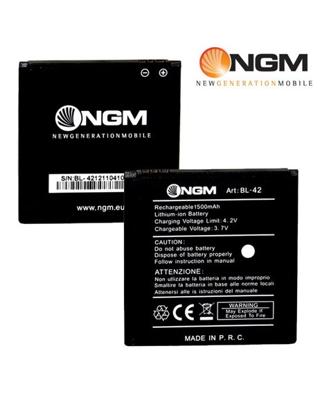 BATTERIA ORIGINALE per NGM WEMOVE ABSOLUTE 1500 mAh LI-ION BULK