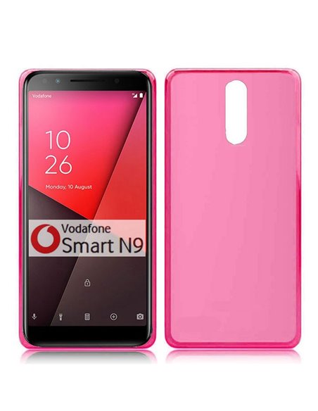 CUSTODIA per VODAFONE SMART N9 IN GEL TPU SILICONE COLORE ROSA TRASPARENTE