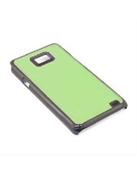 CUSTODIA RIGIDA METALLIZZATA per SAMSUNG I9100 GALAXY S II, I9105 GALAXY S II PLUS COLORE VERDE