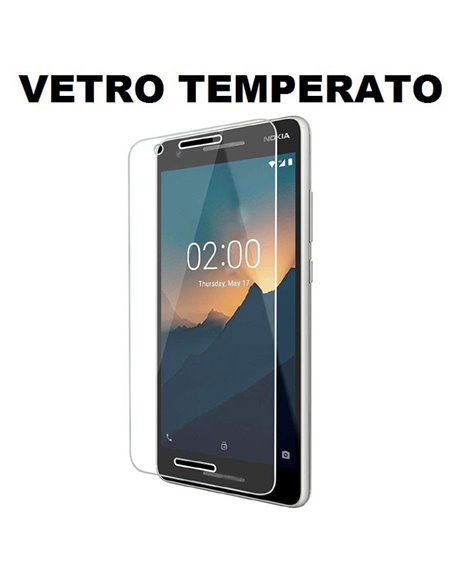 PELLICOLA per NOKIA 2.1 (5.5') - PROTEGGI DISPLAY VETRO TEMPERATO 0,33mm - ATTENZIONE: Non copre la parte arrotondata!