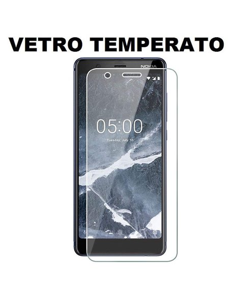 PELLICOLA per NOKIA 5.1 (5.5') - PROTEGGI DISPLAY VETRO TEMPERATO 0,33mm - ATTENZIONE: Non copre la parte arrotondata!