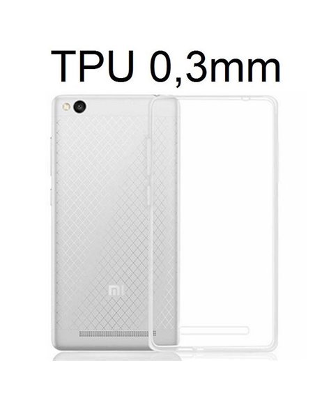 CUSTODIA per XIAOMI REDMI 3, HONGMI 3 IN GEL TPU SILICONE ULTRA SLIM 0,3mm TRASPARENTE