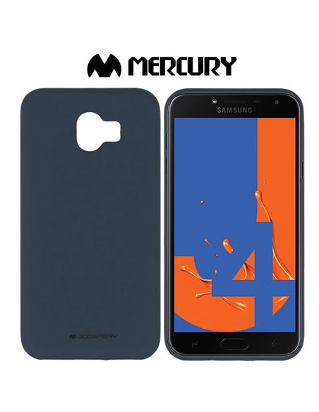 CUSTODIA per SAMSUNG GALAXY J4 2018 (SM-J400F) IN GEL TPU SILICONE COLORE BLU SCURO ALTA QUALITA' MERCURY SOFT BLISTER