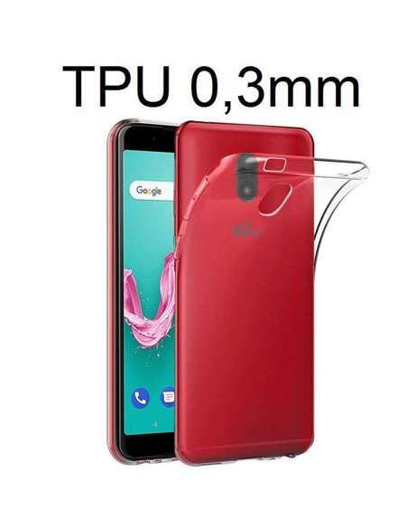 CUSTODIA per WIKO LENNY 5 IN GEL TPU SILICONE ULTRA SLIM 0,3mm TRASPARENTE