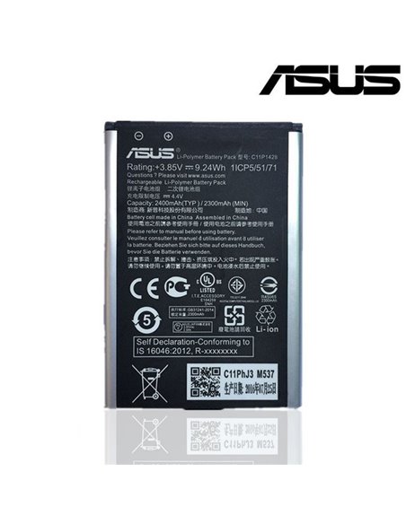 BATTERIA ORIGINALE per ASUS ZENFONE 2 LASER 5' (ZE500KL), ZENFONE 2 LASER 5' (ZE500KG) - 2400 mAh LI-ION C11P1428 BULK