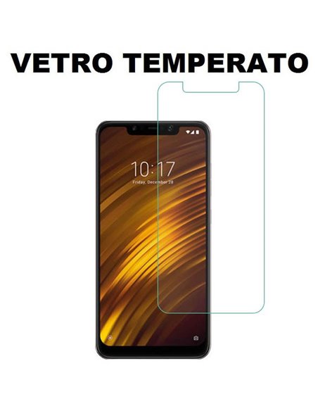 PELLICOLA per XIAOMI POCOPHONE F1 - PROTEGGI DISPLAY VETRO TEMPERATO 0,33mm - ATTENZIONE: Non copre la parte arrotondata!