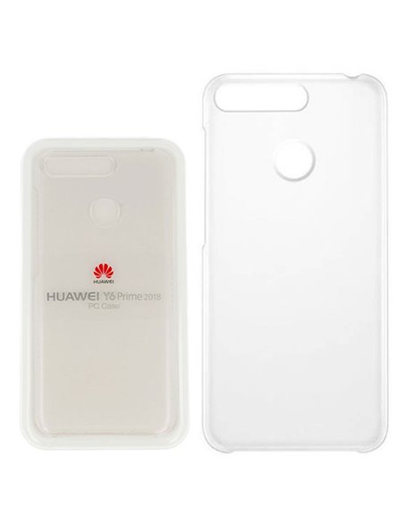 CUSTODIA ORIGINALE per HUAWEI HONOR 7A, Y6 PRIME 2018, HONOR 7A PRO - BACK CASE POSTERIORE RIGIDA TRASPARENTE BLISTER