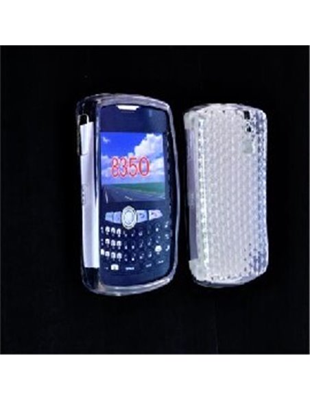 CUSTODIA GEL TPU SILICONE SEMI-RIGIDA per BLACKBERRY Curve 8350i COLORE BIANCO