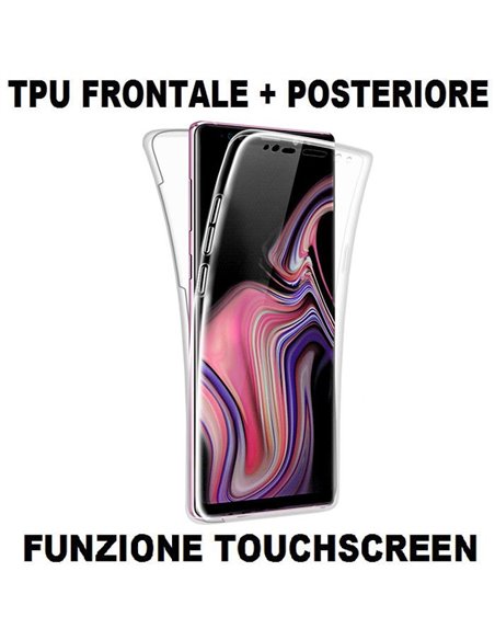 CUSTODIA per SAMSUNG GALAXY NOTE 9 (SM-N960) IN GEL TPU SILICONE FRONTALE + POSTERIORE ULTRA SLIM 0,3mm TRASPARENTE