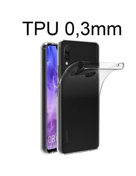 CUSTODIA per HUAWEI NOVA 3 IN GEL TPU SILICONE ULTRA SLIM 0,3mm TRASPARENTE