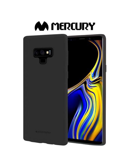 CUSTODIA per SAMSUNG GALAXY NOTE 9 (SM-N960) IN GEL TPU SILICONE COLORE NERO ALTA QUALITA' MERCURY SOFT BLISTER