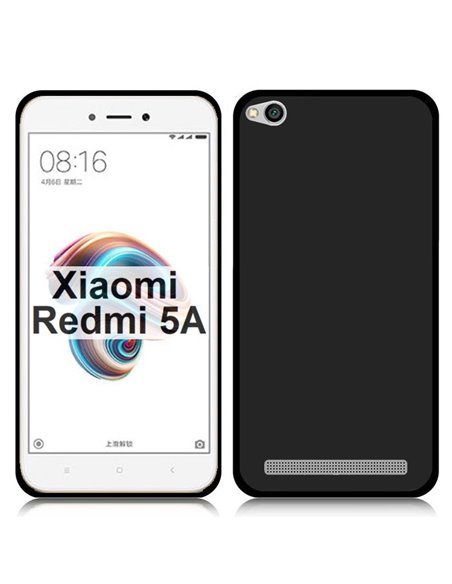 CUSTODIA per XIAOMI REDMI 5A (5.0') IN GEL TPU SILICONE COLORE NERO