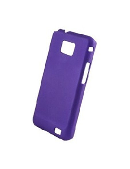 CUSTODIA RIGIDA GOMMATA per SAMSUNG I9100 GALAXY S II, I9105 GALAXY S II PLUS COLORE VIOLA