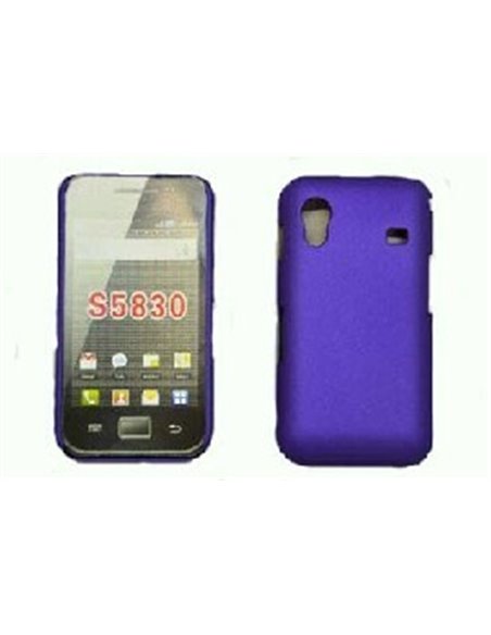 CUSTODIA RIGIDA GOMMATA per SAMSUNG S5830 Galaxy Ace COLORE VIOLA