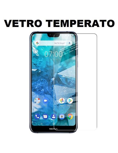 PELLICOLA per NOKIA 7.1 - PROTEGGI DISPLAY VETRO TEMPERATO 0,33mm - ATTENZIONE: Non copre la parte arrotondata!