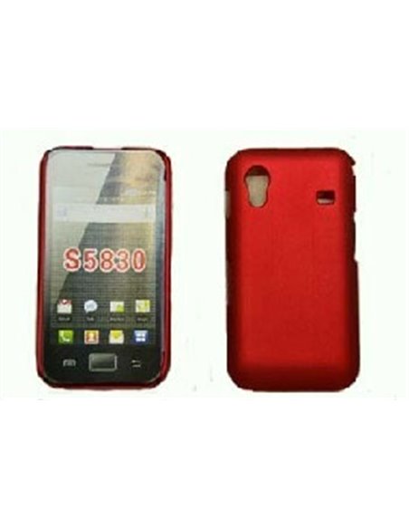 CUSTODIA RIGIDA GOMMATA per SAMSUNG S5830 Galaxy Ace COLORE BORDEAUX