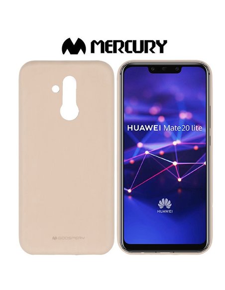 CUSTODIA per HUAWEI MATE 20 LITE IN GEL TPU SILICONE COLORE SABBIA ALTA QUALITA' MERCURY SOFT BLISTER