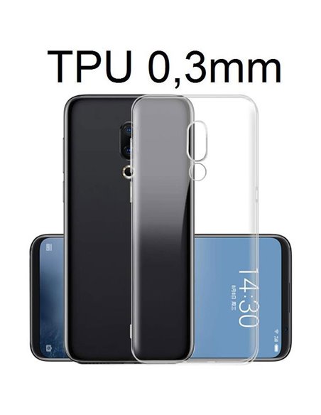 CUSTODIA per MEIZU 16 (6.0') IN GEL TPU SILICONE ULTRA SLIM 0,3mm TRASPARENTE