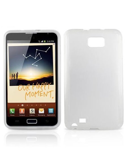 CUSTODIA GEL TPU SILICONE TRASPARENTE per SAMSUNG GT-N7000 GALAXY NOTE, I9220