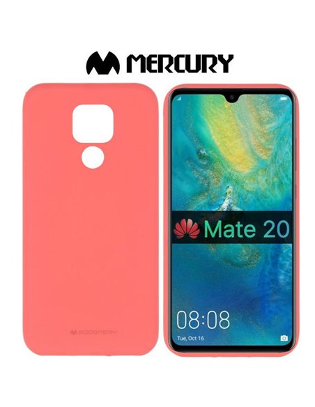 CUSTODIA per HUAWEI MATE 20 IN GEL TPU SILICONE COLORE ROSA ALTA QUALITA' MERCURY SOFT BLISTER