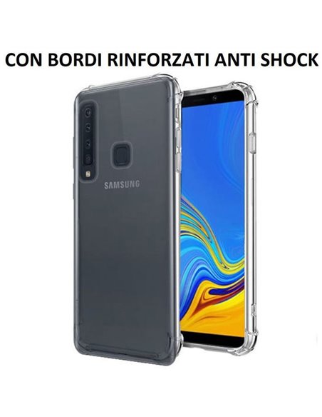 CUSTODIA per SAMSUNG GALAXY A9 2018 (SM-A920) IN GEL TPU SILICONE TRASPARENTE SLIM 0,5mm CON BORDI RINFORZATI ANTI SHOCK