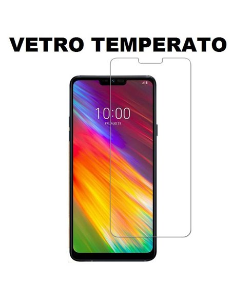 PELLICOLA per LG G7 FIT - PROTEGGI DISPLAY VETRO TEMPERATO 0,33mm  - ATTENZIONE: copre parzialmente la parte frontale!