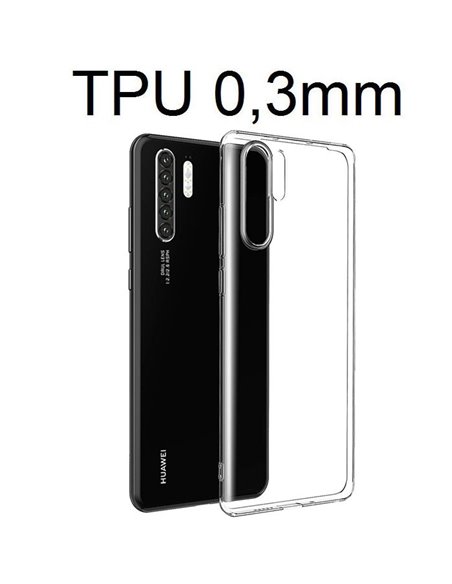 CUSTODIA per HUAWEI P30 PRO, P30 PRO NEW EDITION - IN GEL TPU SILICONE ULTRA SLIM 0,3mm TRASPARENTE