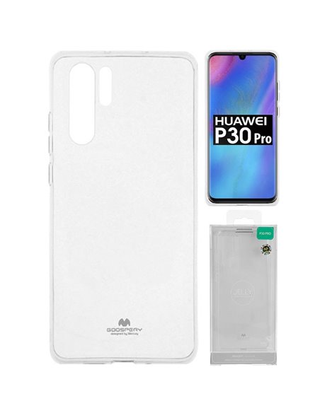 CUSTODIA per HUAWEI P30 PRO, P30 PRO NEW EDITION - PRO IN GEL TPU SILICONE TRASPARENTE ALTA QUALITA' MERCURY BLISTER