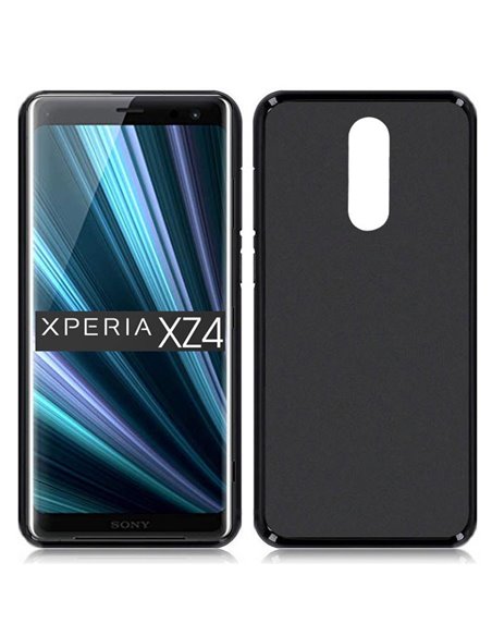 CUSTODIA per SONY XPERIA 1 IN GEL TPU SILICONE COLORE NERO