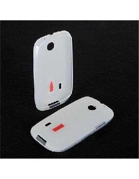 CUSTODIA GEL TPU SILICONE SEMI-RIGIDA per HUAWEI SONIC U8650, SONIC 2 U8661 COLORE BIANCO