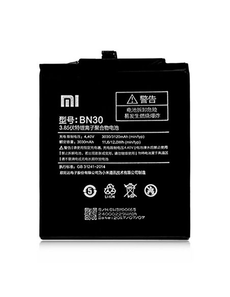 BATTERIA ORIGINALE XIAOMI BN30 per REDMI 4A - 3120 mAh LI-ION BULK