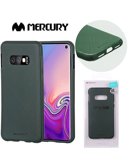 CUSTODIA per SAMSUNG GALAXY S10e (SM-G970) IN GEL TPU SILICONE COLORE VERDE ALTA QUALITA' MERCURY STYLE LUX BLISTER